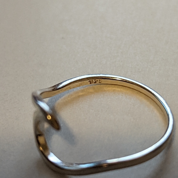 Silver wave ring 925 - Picture 3 of 4